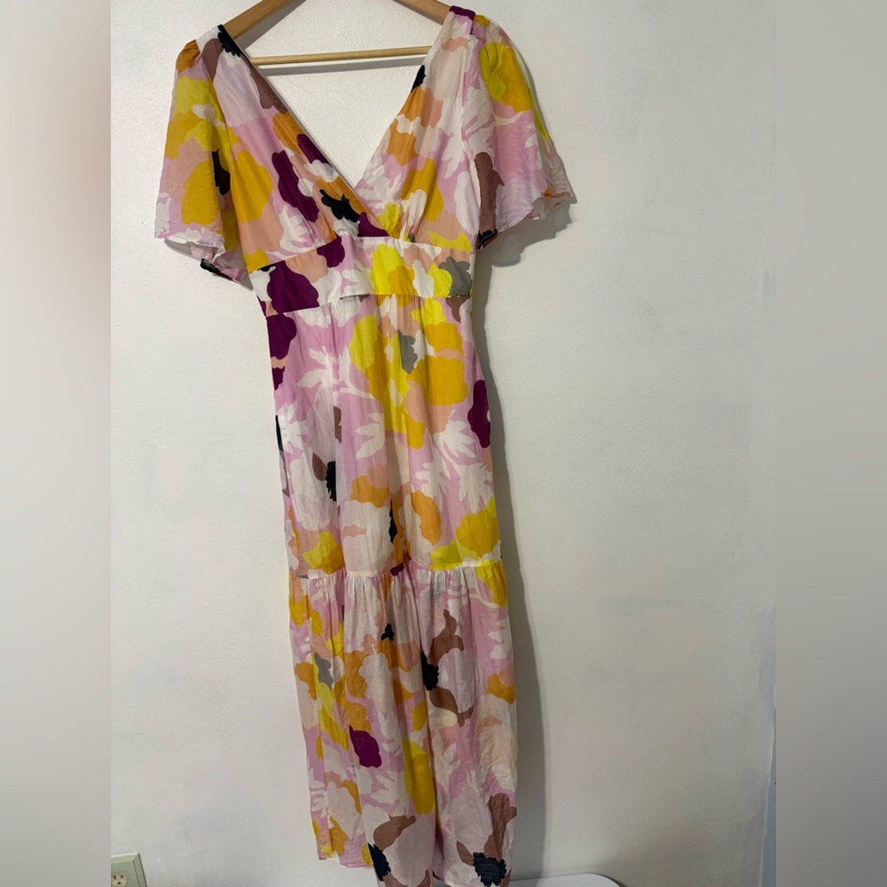Maeve by Anthropologie Pink and Yellow Floral Maxi Dress - Picture 2 of 14